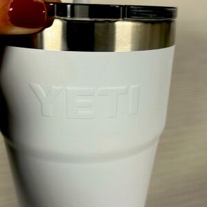 Yeti drinking cup.